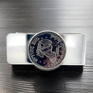 Tiffany & Co Estate One Dollar Coin Money Clip Sterling Silver TIF727